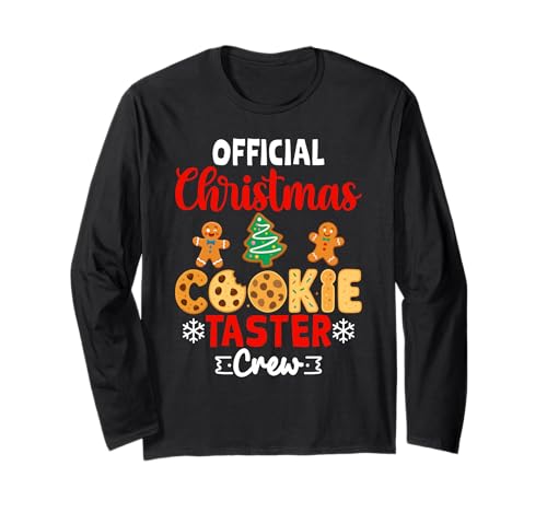 Official Christmas Cookie Tester Crew Christmas Cookie Long Sleeve T-Shirt