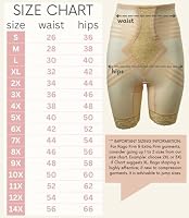 Rago Style 6209 Oberschenkelformer, hohe Taille, feste bis extra feste Kontrolle, hergestellt in den USA, Beige, 6XL/42 – Ansicht 6