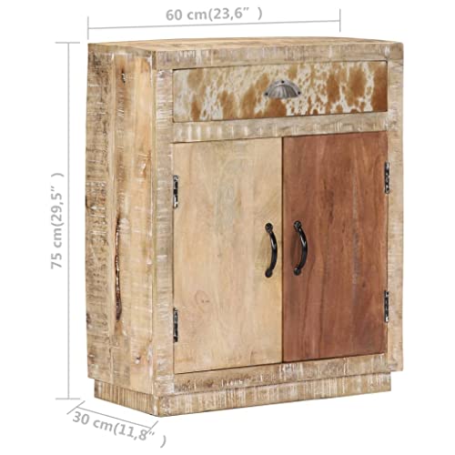 Vidaxl Sideboard, Storage Cabinet With 2 Doors, Buffet Sideboard For Living Room Kitchen Dining Room, Farmhouse Style, Solid Wood Mango #TOP7