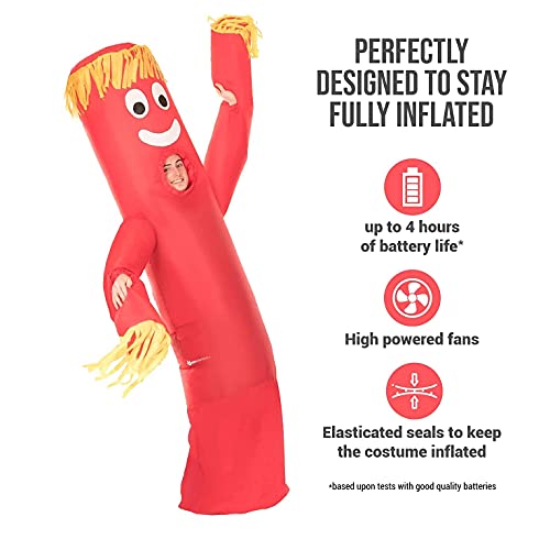 Morph Inflatable Tube Man Costume Adult Wavy Arm Blow Up Air Dancer Funny Inflatable Halloween Costumes #TOP2