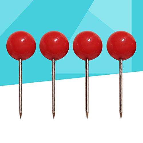 Nuobesty 500Pcs Sewing Round Ball Pearl Head Pins Straight Quilting Pins For Dressmaker Jewelry Embroidery Cross Stitch (Red) #TOP3