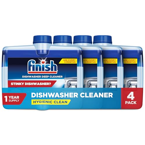 Finish Dishwasher Cleaner Liquid, Deep Cleans Hidden Grease & Limescale, Fights Odors…