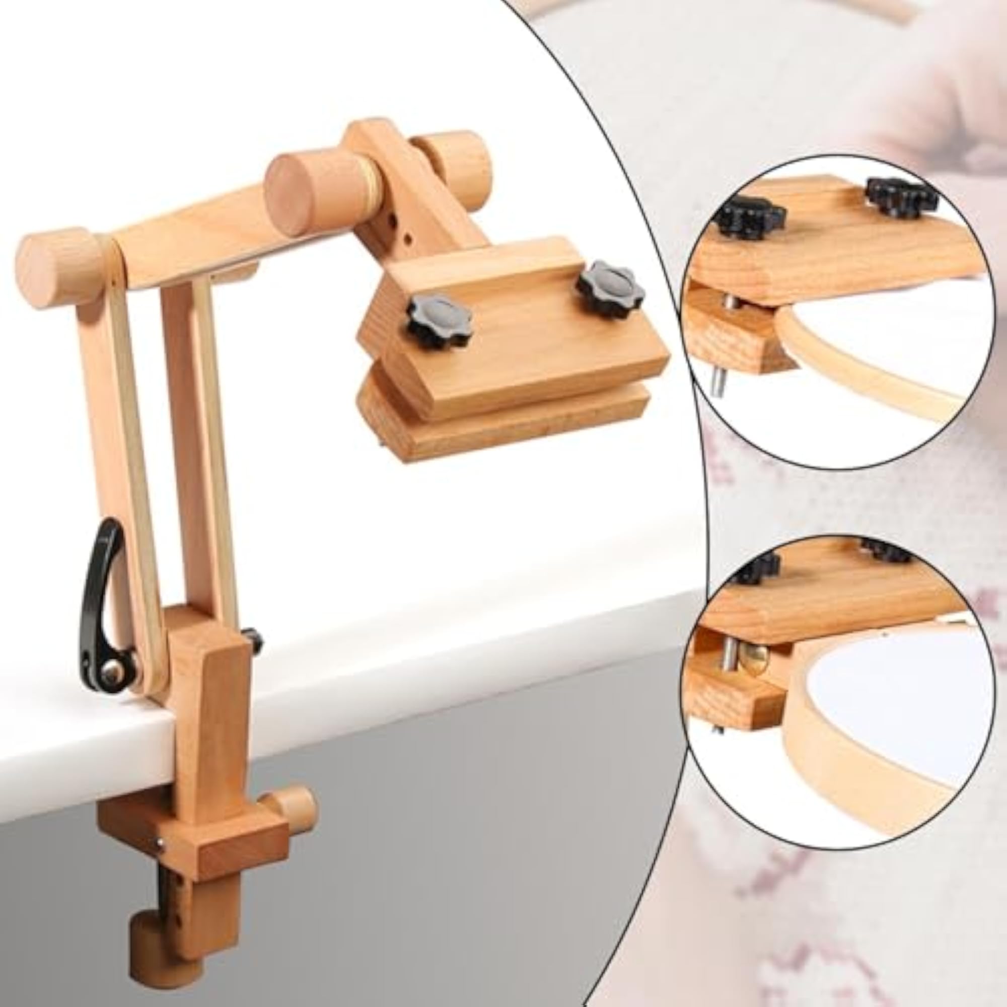 Embroidery Hoop Stand Tool for DIY Cross Stitch, Easy Installation
