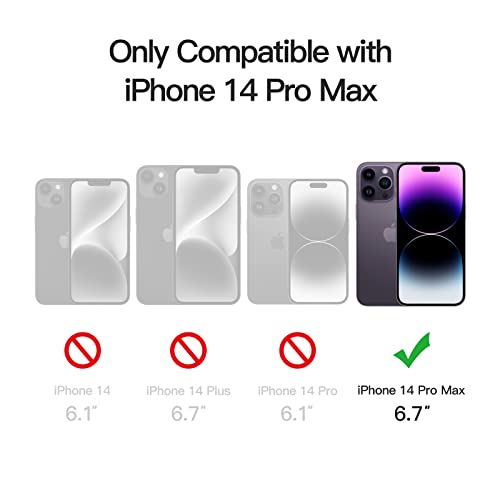 Image of JETech Magnetic Matte Case for iPhone 14 Pro Max, Deep Purple