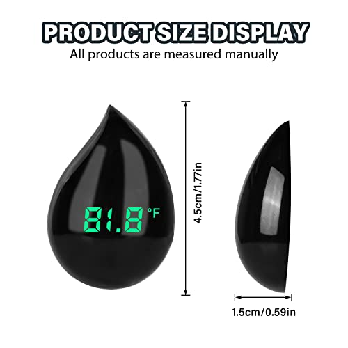 Aquarium Thermometer Fish Tank Thermometer: Accurate Digital Display Led Aquarium Thermometer, Adhesive Digital Aquarium Thermometer For Glass Containers Turtle Tank Aquariums Fish Reptile Thermometer #TOP2