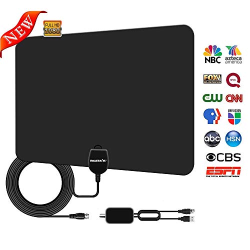 [2020 Newest] POWERAXIS HDTV Antenna, Latest 2020 Indoor TV Antenna Amplified 1080P HD