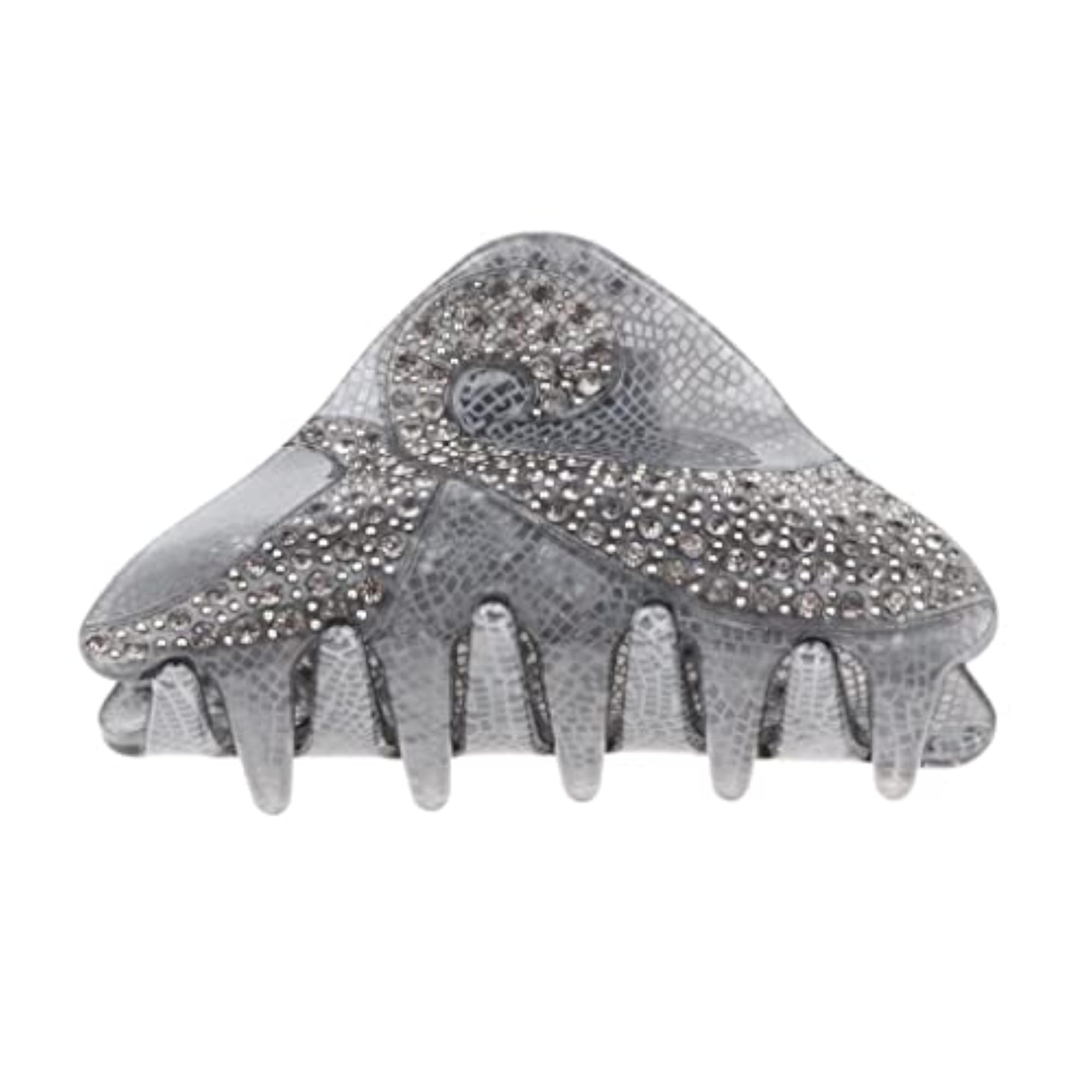 Women's Gray Butterfly Hair Claw Clip, Stylish Accessory