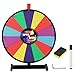 WinSpin 18-inch Round Tabletop Color Prize Wheel 14 Clicker Slots Editable Fortune Design Carnival Spin Game