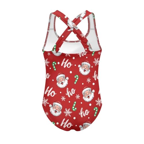 Image of One Piece Swimsuit for Girls Kids Quick Dry Bathing Suit with Crossback Strap Summer Beach Swimwear Size 5T-14