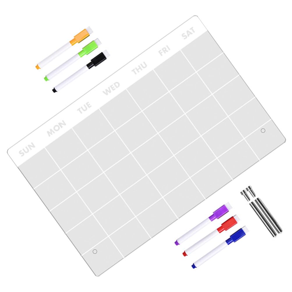 Pizarra Blanca De Escritorio Acrílico Calendario Semanal Planificador Lista De Tareas