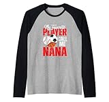 My Favorite Players Baseball Soccer Basketball Nana Raglan Baseball Tee