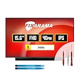 FIXARAMA Screen Replacement for Sharp LQ156M1JW09 Grade A+ 40pin 240Hz Matte FHD 1080p IPS 15.6' LED LCD Display with Tools Tape