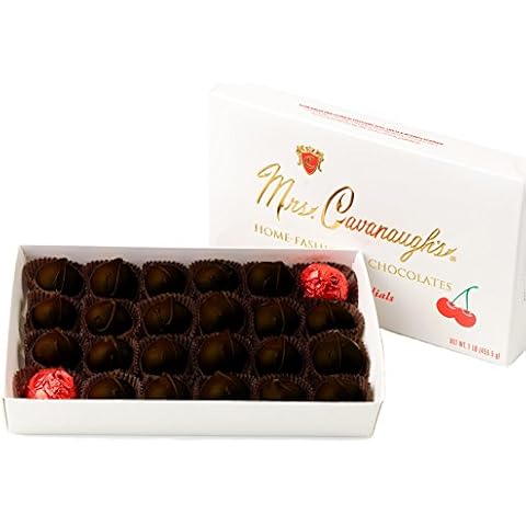 Mrs. Cavanaugh's Cherry Cordials 1-lb Dark Chocolate - Cherry Chocolates Cover