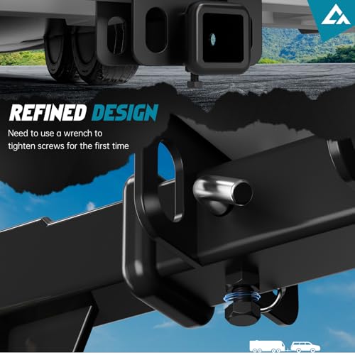 Image of RV Bumper 2-Inch Hitch Receiver - Fits 4-Inch Beam & 3500 LBS Capacity - Helps RV Connect Bike Racks, Cargo Carriers, Hitch Hammock and Any 2-Inch Receiver