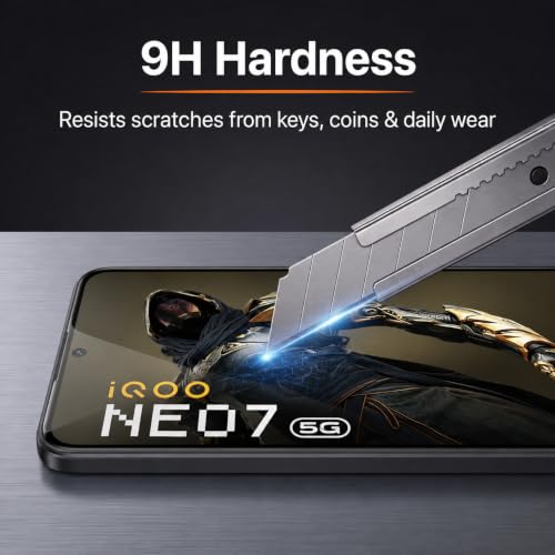 Image of ZapgearTempered Glass for iQOO Neo 7 Pro, iQOO Neo 7, iQOO 11 and iQOO 9T (6.78 Inch) | 9H Hardness Screen Protector | HD Clear | Bubble Free Installation | Anti Scratch