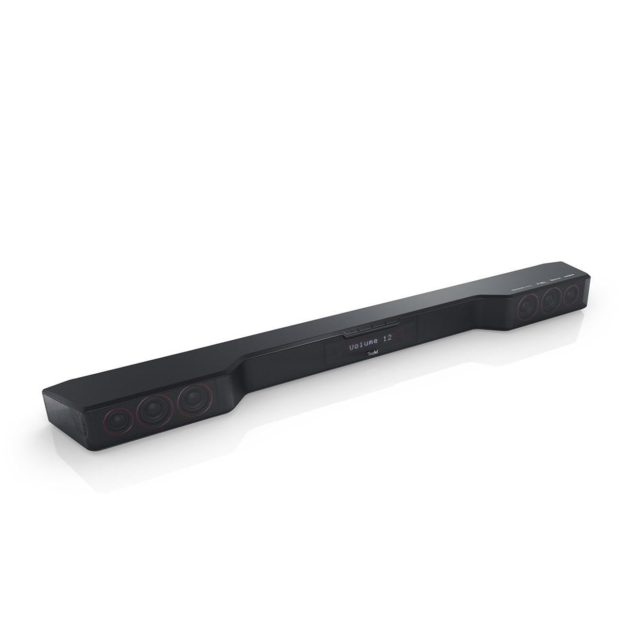 Teufel CINEBAR DUETT Surround Power Edition 4.1-Set - Soundbar mit Subwoofer & Kabellose Aktiv Rear-Speaker, Dolby Audio, Bluetooth, HDMI 3D ARC CEC - schwarz
