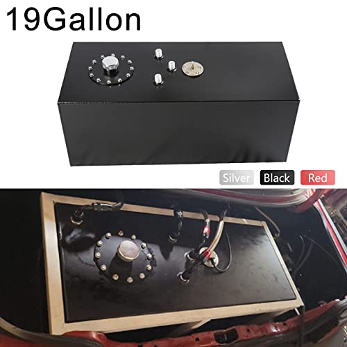 GSTP Universal 19 Gallon 72L Fuel Cell Tank Aluminum with Cap and Level Sender Polished Black - Thumbnail 5