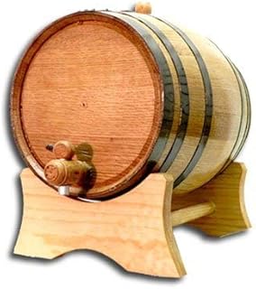 THOUSAND OAKS BARREL Co. | American White Oak 5 Liter Barrel with Stand, Bung, and Spigot (Blank, Non-Customized) for The Home Brewer, Distiller, Wine Maker