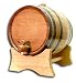 THOUSAND OAKS BARREL Co. | American White Oak 5 Liter Barrel with Stand, Bung, and Spigot (Blank, Non-Customized) for The Home Brewer, Distiller, Wine Maker
