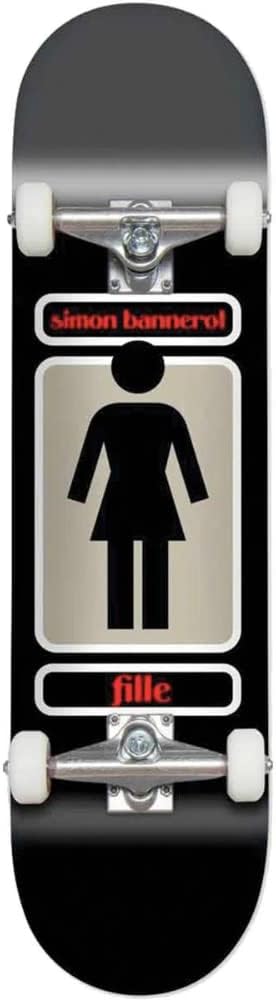 Red Bennett Girl 93 Til 8.25" Skateboard