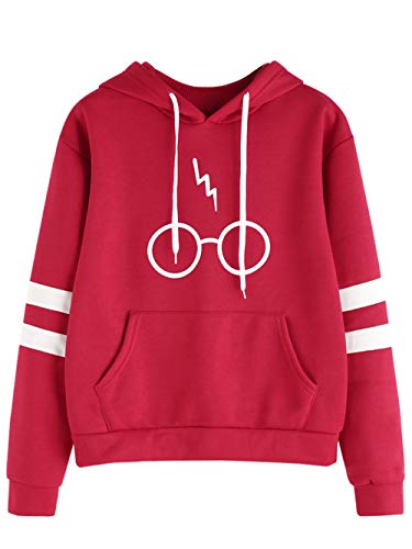 Sweats à Capuche Femme, Sweatshirt Hoodies Pull en Coton à Manche Longue Imprimé Veste de Sport Tops Streetwear Cover