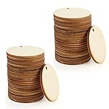 ★【Materiales de alta calidad】 Nuestros kits de artesanía de madera sin tratar están hechos de materiales de madera de alta calidad y han sido pulidos para suavizar la superficie. Puede hacer carteles de fiesta, adornos, adornos o simplemente colgarlos en la pared de su casa.