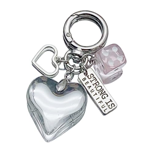 Heart Key Pendant Key Holder Bag Ornament Key Accessory for Any Occasion