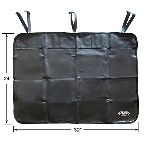 Ocm Premium Magnetic Fender Cover - 6 Count Strong Magnets And 3 Count Hook And Loop Straps - Protector Gripper Automotive Mechanic Work Mat With Protective Pvc Vinyl #TOP2