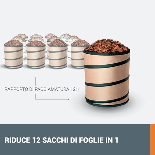 Worx WG583E.9 Soffiatore/Aspiratore Brushless Da 40 V Con Sacco Di Raccolta - Solo Utensile - 5