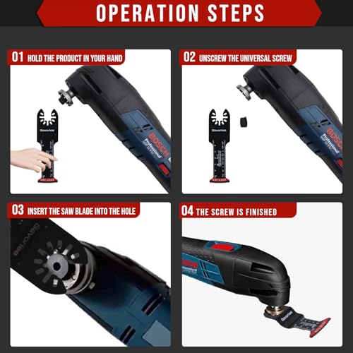 20PCS Oscillating Saw Blades, Universal Oscillating Multitool Saw Blades for Wood Plastics Metal, Quick Release Multi Tool Kits Fit Ryobi Milwaukee Rockwell Fein Makita 5 20PCS Oscillating Saw Blades, Universal Oscillating Multitool Saw Blades for Wood Plastics Metal, Quick Release Multi Tool Kits Fit Ryobi Milwaukee Rockwell Fein Makita - Image 5