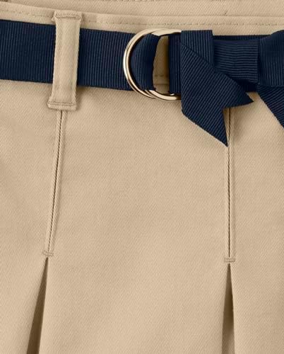 Gymboree Girls' and Toddler Twill Pleated Belted Skort — 사진 4