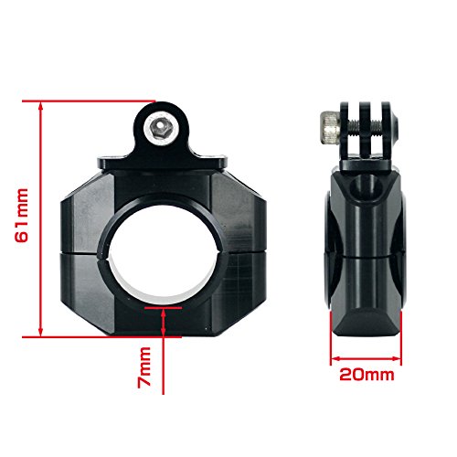 Rec-Mounts Rec-B21-Gp-Sb, Type 2 Bike Bar Mount For Gopro (0.9/1.0-1.0 Inches (22.2/25.4-26.0 Mm), Silver) #TOP30