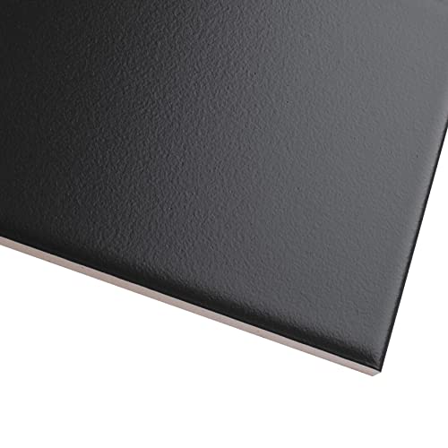 Somertile Crown Heights 3"X 6" Matte Black Ceramic Wall Tile #TOP3