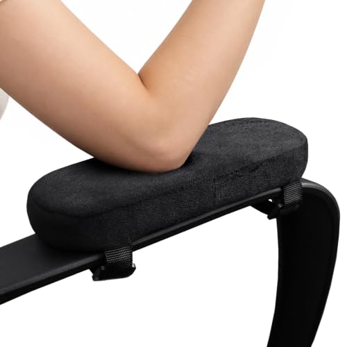 2 Pack Office Chair Arm Covers, Black Armrest Pads for Desk Gaming Chair