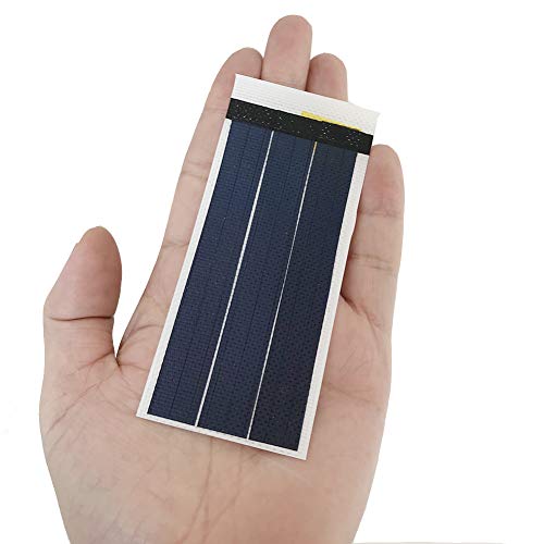 JIANG Small Flexible Solar Panel Solar Cell Science Experiments Thin Film Solar Panel DIY Solar Power Panel (White)