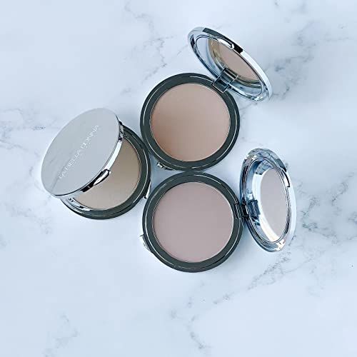 La Bella Donna Compressed Mineral Foundation - Face Powder Makeup Natural Looking Glowing Skin Wrinkle Defying Mattifying Finish Contour Makeup Long Lasting Full Coverage Sun Kissed Tan (Amber) #TOP4