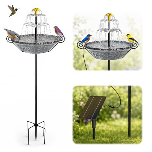 Vioshom Solar Bird Bath Fountain