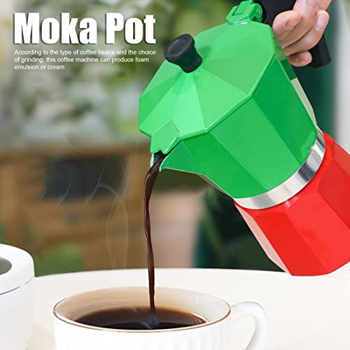 Stovetop Coffee Maker, Aluminum Moka Pot, Flavored Strong Italian Style Moka Pot Thicken Octagonal 3 Color(3 Cups), Stovetop Coffee Maker, Aluminum Moka Pot, Flavoredstovetop Coffee Maker Classic #TOP5