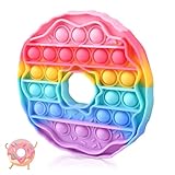 Bubble Fidget Sensory Toys,Cute Donut Push Silicone Squeeze Toy for Autism Anxiety Stress Relief Birthday Party Travel Office Classroom Gifts for Kids Girl Boy Adults