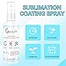 4 x 100ml Sublimation Spray for Cotton Tshirts，Sublimation Coating Spray for T-Shirts, Canvas, Polyester Fabric，Quick Dry, High Gloss，Polyester Spray for Sublimation (4 pcs Sublimation Coating Spray)