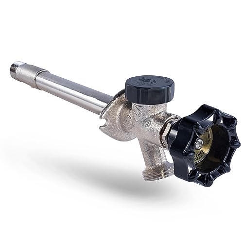 Midline Valve 6 Inch Frost-Free Anti-Siphon Sillcock with Integral Vacuum Breaker – Chrome-Plated Brass, Lead-Free, 1/2" MIP/Sweat Inlet x 3/4" Hose Bib Outlet by Midline Valve - Used condition - US$14.26