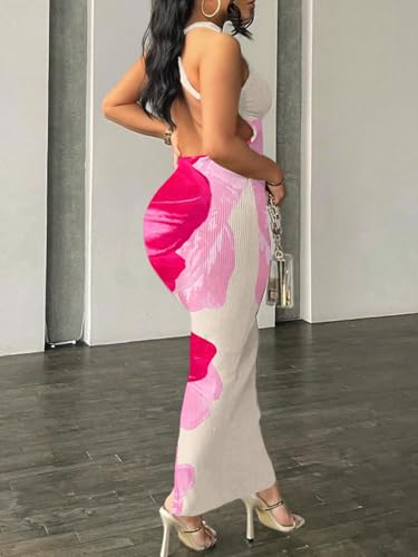 Image of Nimsruc Women Summer Sexy Bodycon Maxi Dress Casual Long Dresses