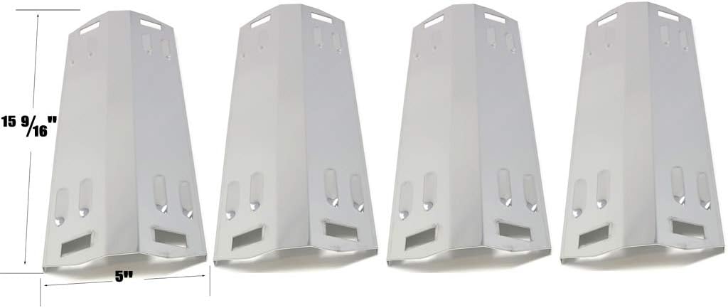 Replacement Kit for Dyna-Glo DGA550SSP, DGA480SSP, DGA480BSN, Master Forge MFA480GSP, MFA480BSP, Includes 4 Burners, 4 Heat Plates