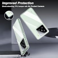 Cresee Kompatibel mit Xiaomi 15 Hülle Case, Transparent Harte Rückseite + Weiche TPU Bumper Dünn Handyhülle Stoßfest Schutzhülle für Xiaomi 15, Clear – Ansicht 5