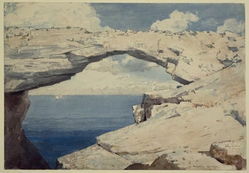Cuadro Finestre di vetro Bahamas de 60x90cm con la famosa pintura de Winslow Homer para sala
