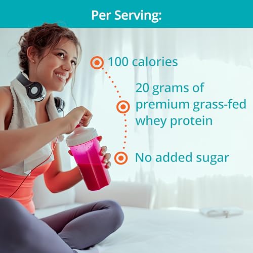 INVIGOR8 Superfood Grass Fed Whey Protein Isolate Shake Chocolate Brownie Gluten-Free and Non GMO Meal Replacement with Probiotics and Omega 3 (645g)