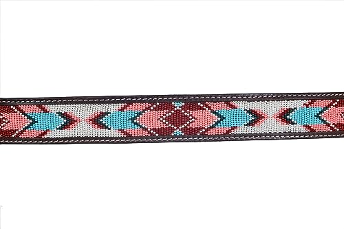 Western Genuine Leather Beaded Belt For Men and Women 30HQ1093