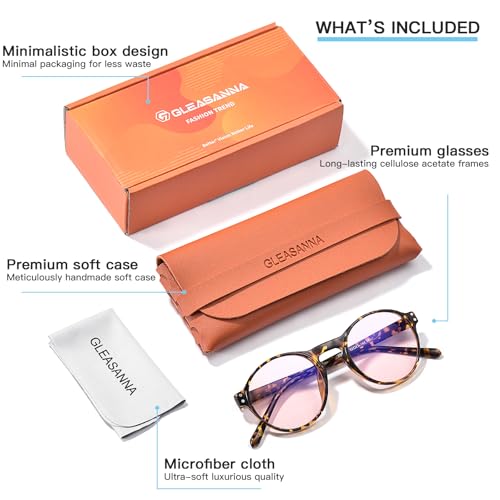 Image of Blue Light Glasses for Woman, AR Coating, Sleep Computer Gaming Glasses, Anti Eyestrain and UV Glare Protection