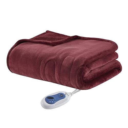 Woolrich Heated Plush to Berber Electric Blanket...