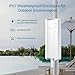 TP-Link Omada Long Range Outdoor Access Point | WiFi Extender Outdoor Universal Compatible | WiFi 6 AX1800 Dual Band | IP68 Weatherproof | Seamless Roaming | Omada Remote Managed(EAP610-Outdoor)